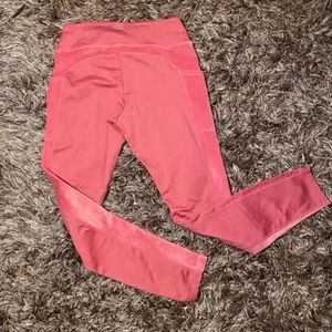 VS PINK Velour Active Wear Yoga Pants Leggings With Pockets Size M